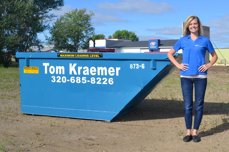 Photo of 6 yard rental dumpster