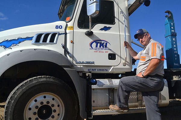 TKI truck moving storage container