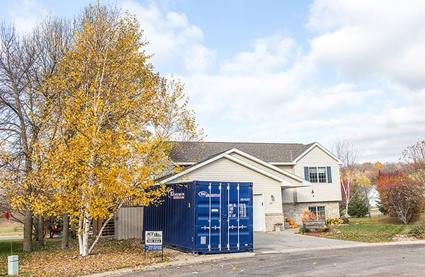 TKI storage container sitting outside house