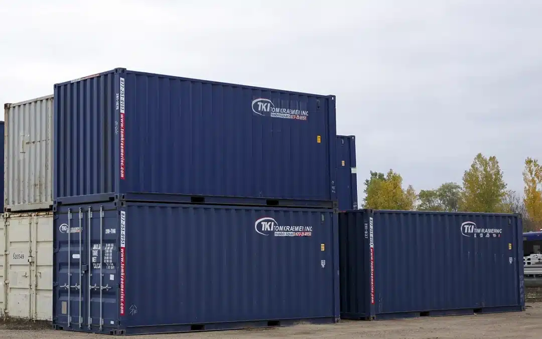 TKI shipping containers stacked