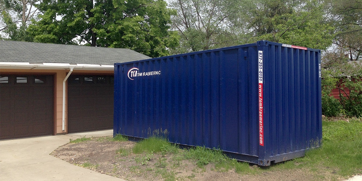 TKI container near garage